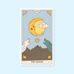 The Moon Tarot Image